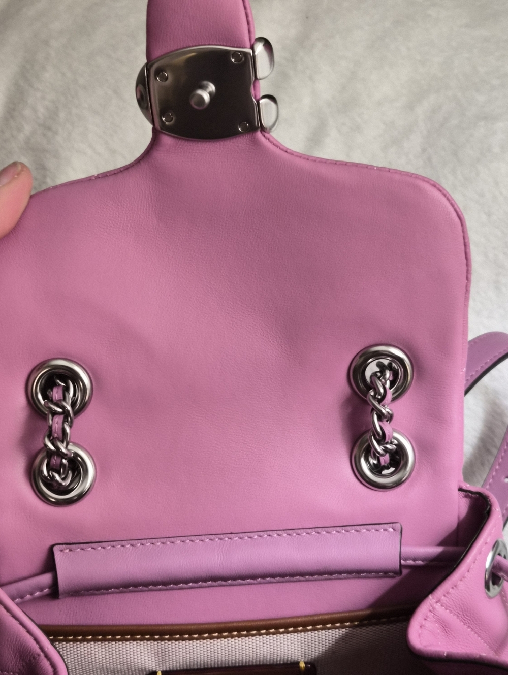 NWT Coach Tabby Archival Pillow Quilted Backpack in Dragonfruit Pink – CU076 - Picture 9 of 14
